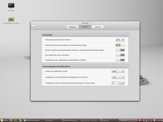 Die Benutzeroberfläche der Systemeinstellungen wurde ebenfalls verbessert. (Screenshot: Golem.de)